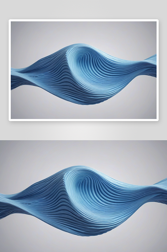 三维波浪图案背景抽象绞带图片