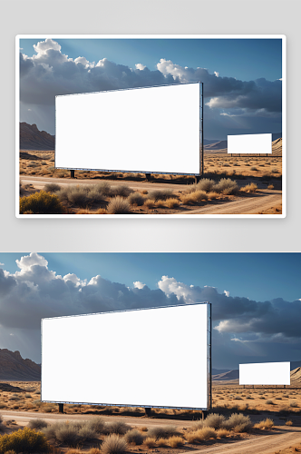 高速公路用户外广告海报空白广告牌图片