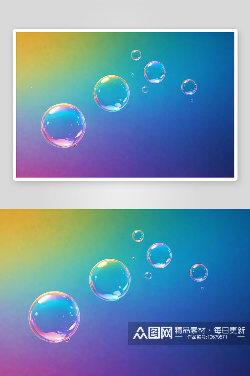 五颜六色泡泡图片素材