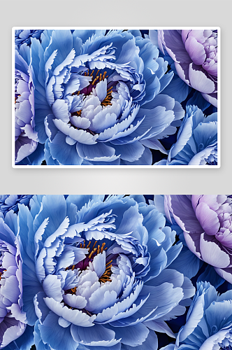 花卉背景花蓝色牡丹花瓣牡丹关闭了图片