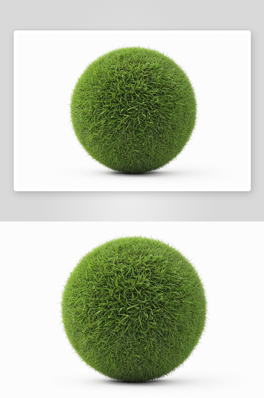 草球孤立白色背景草圈渲染图片
