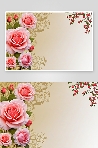 花背景园艺设计元素玫瑰吉思兰图片