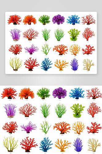 彩色海藻珊瑚海底植物海洋图片
