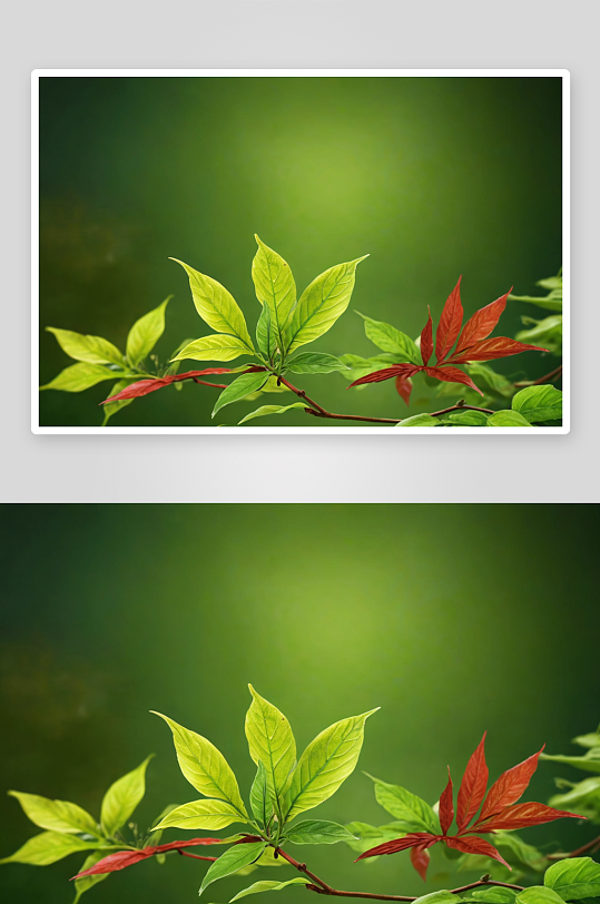 飞叶植物元素图片