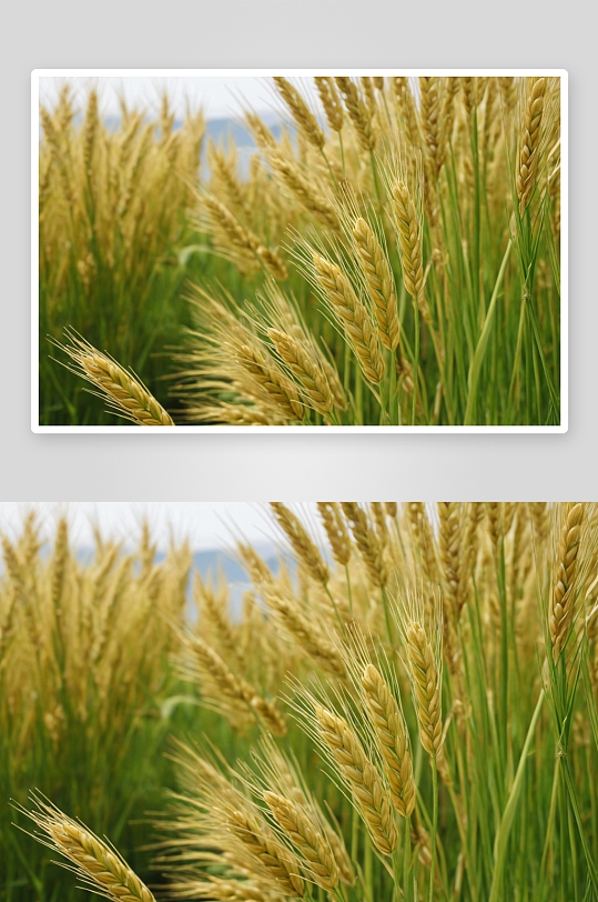 海大麦植物元素图片