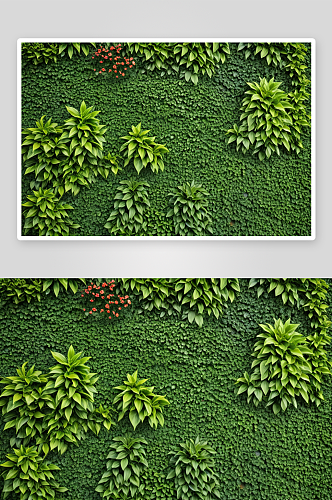 各种植物背景材料着色墙面绿化结构照片图片