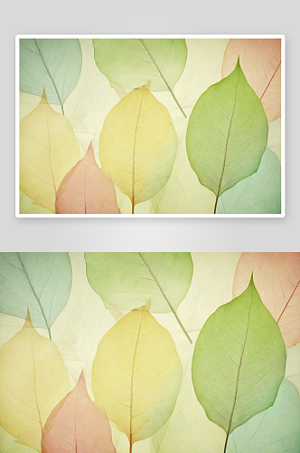 抽象叶子背景柔颜色图片