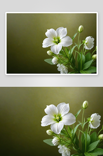 鸡蛋花白色花朵绿色软散科背景图片