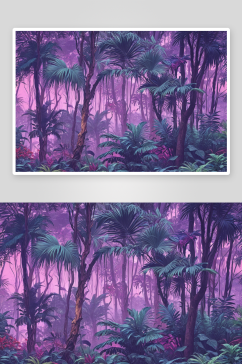 亚热带森林艺术背景图片