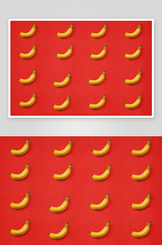 香蕉套彩色背景图案图片