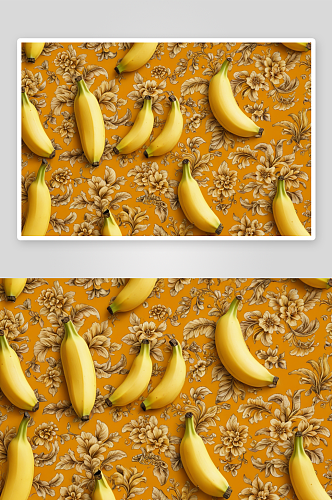 香蕉黄色图案图片