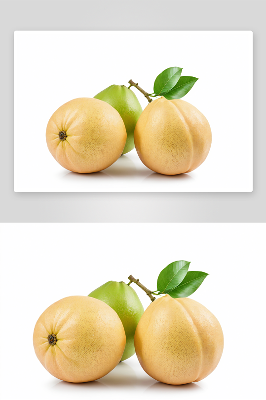 鲜柚子柚子柚子柚子单独白色背景图片