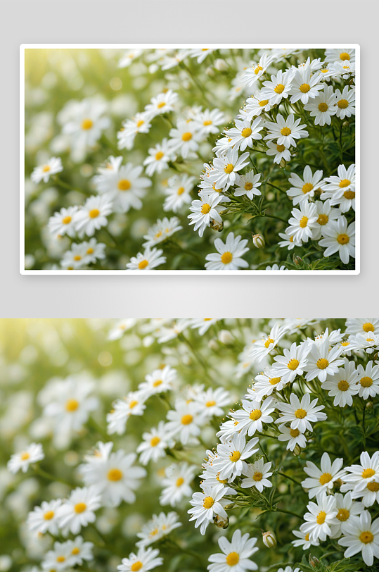 夏天白色花朵图片