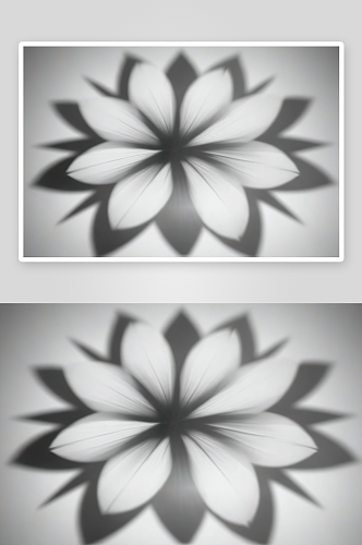 模糊阴影几何花全框架叠加效果照片设计图片