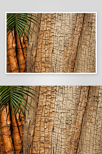 树皮棕榈树纹理背景图片