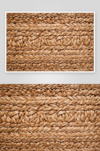 手工编织水葫芦地垫质感特写自然背景图片