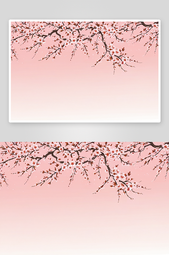 樱花图案背景白天颜色图片