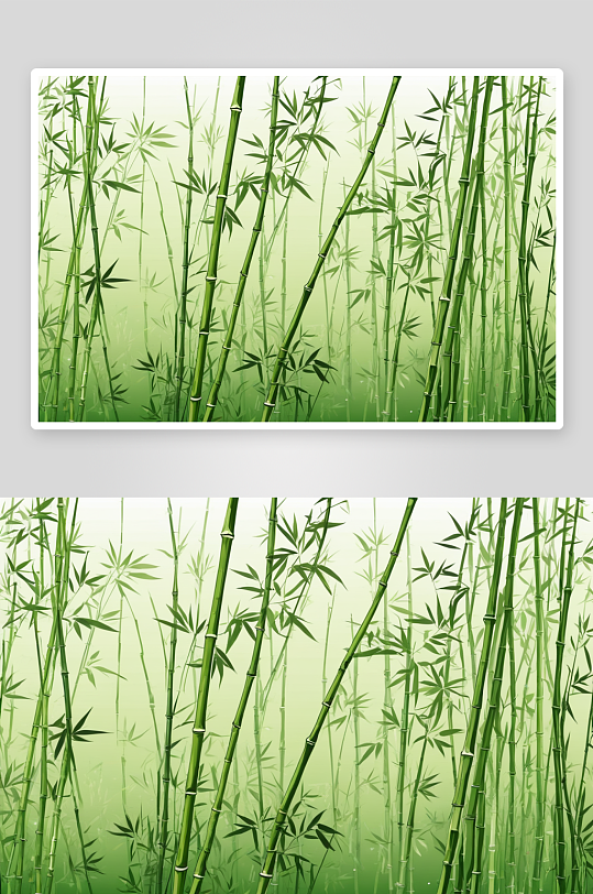 竹子手绘插画背景素材图片