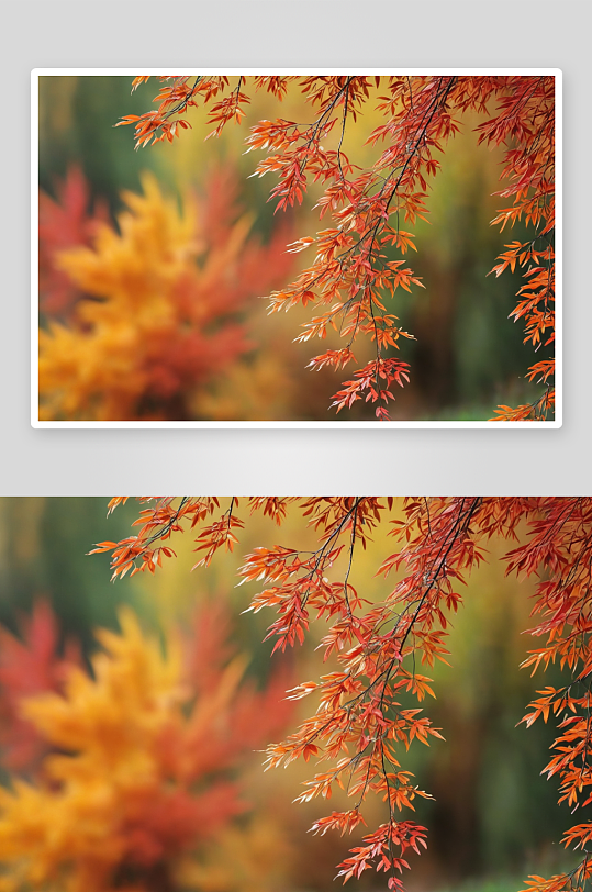 秋天颜色植物照片模糊元素图片