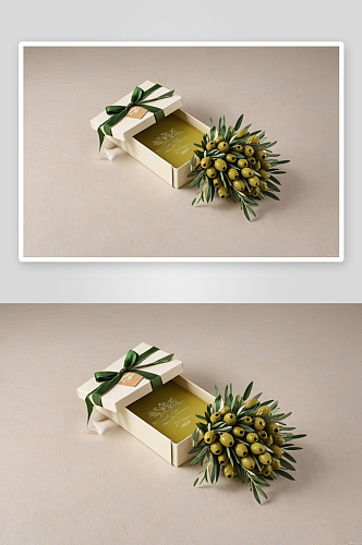 橄榄花束礼盒图片