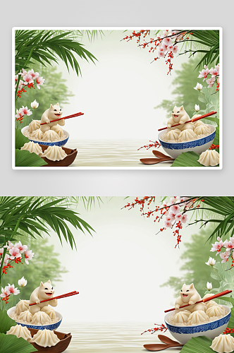 端午节习俗吃粽子图片