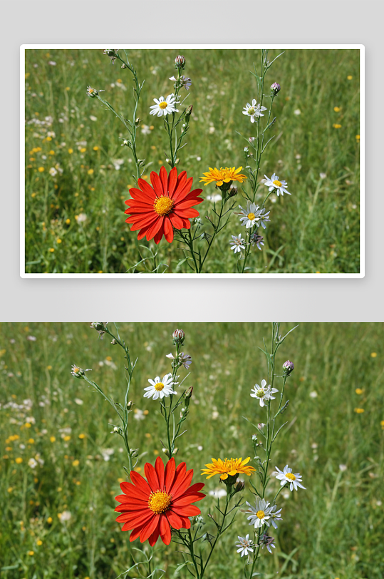 草地花植物元素图片