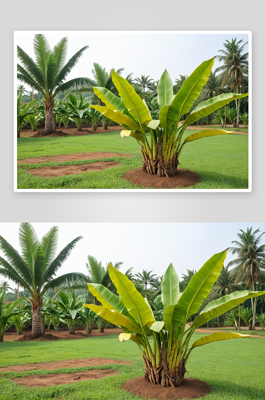香蕉树植物植物元素图片