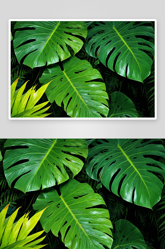 热带丛林叶子图片