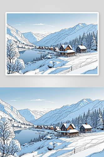 冬天雪景旅游风景壁纸图片
