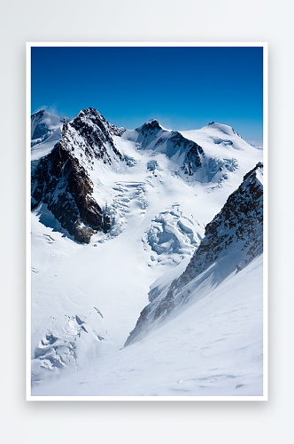 自然风景雪山山峰