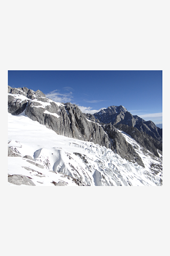 自然风景雪山山峰