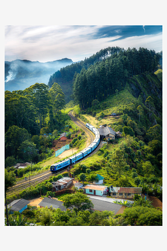 风景山川森林风景图