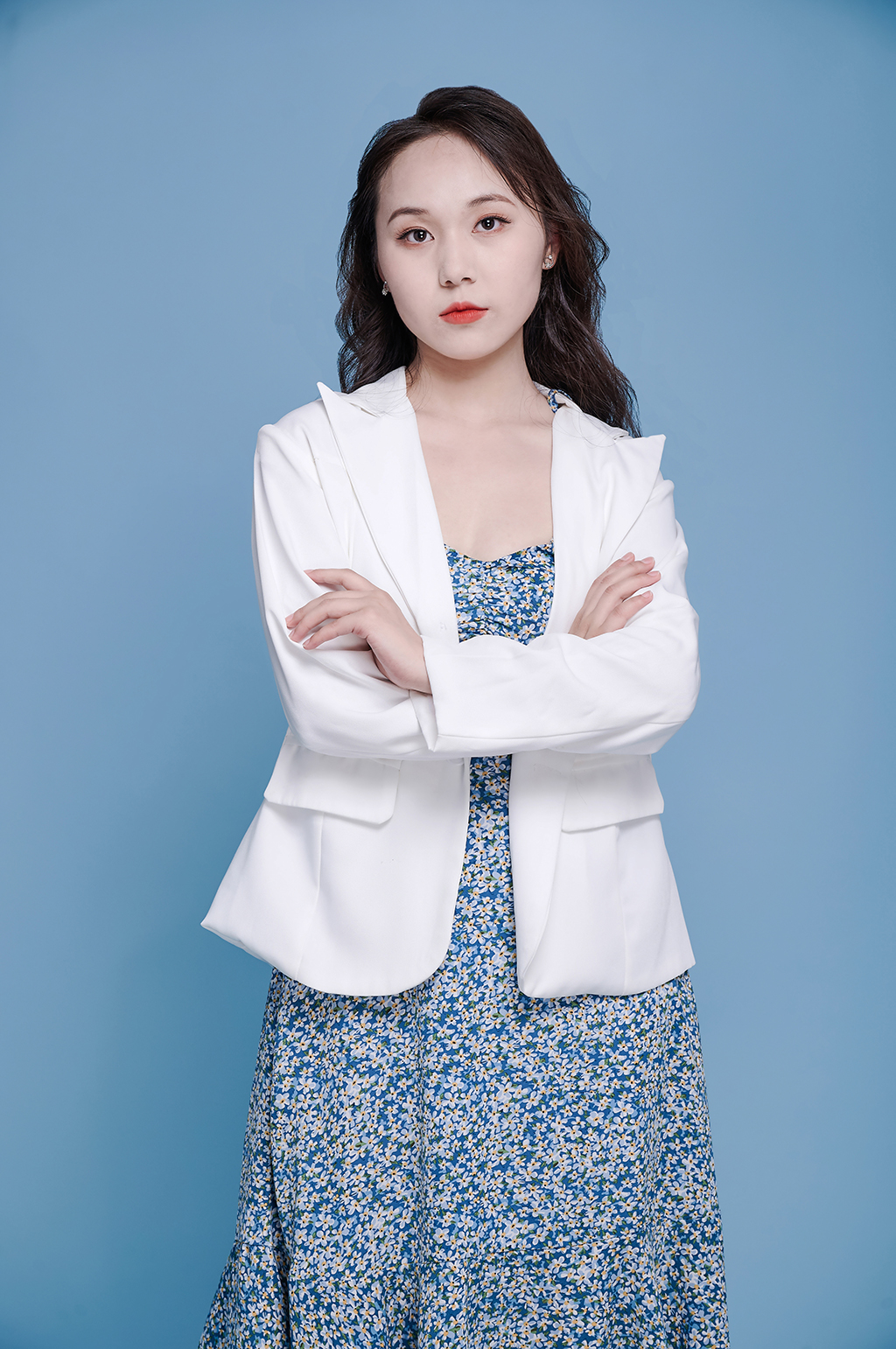 职场白领女性教师购物精修摄影图素材