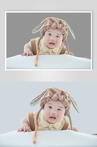 可爱兔子宝宝母婴儿童人物PNG摄影图元素