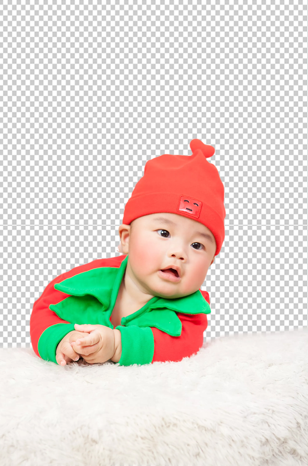 草莓服装宝宝母婴儿童人物PNG摄影图元素素材