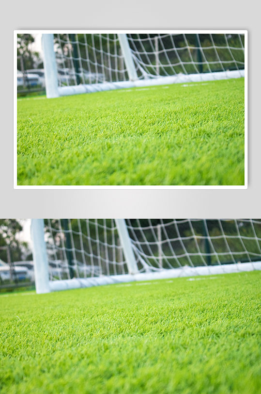 绿色高清足球场草坪草地空背景图摄影图照片