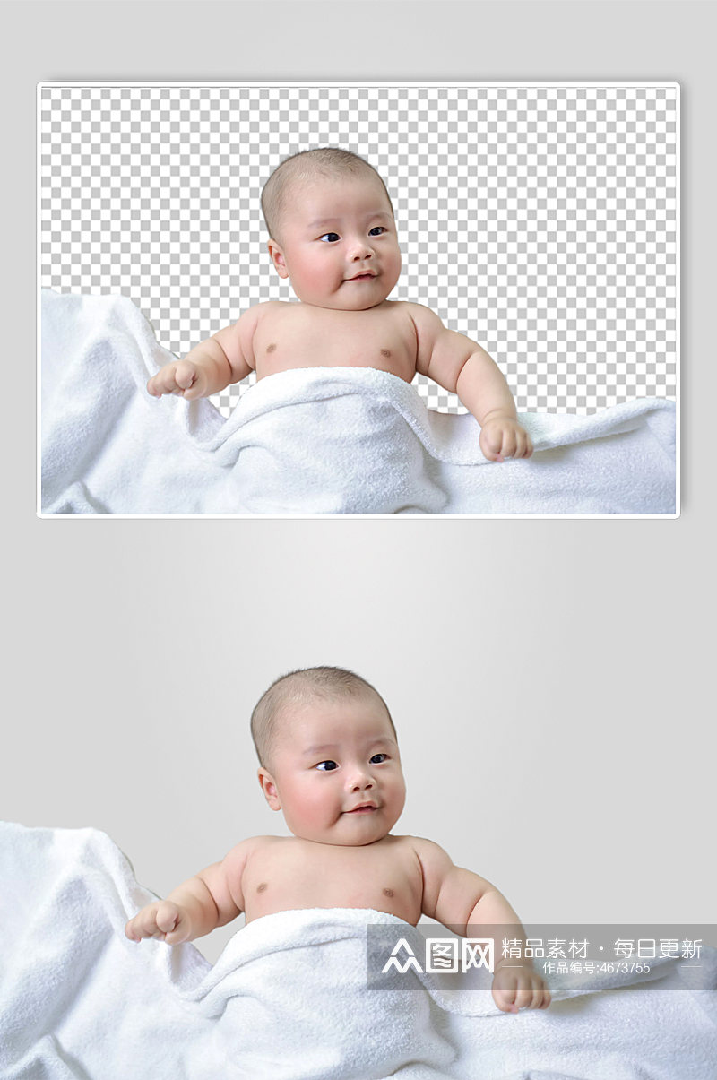 可爱小宝宝母婴儿童人物PNG摄影图元素素材