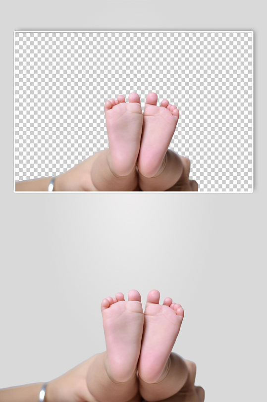 可爱婴儿小脚母婴儿童人物PNG摄影图元素