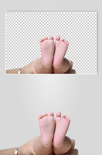 可爱婴儿小脚母婴儿童人物PNG摄影图元素
