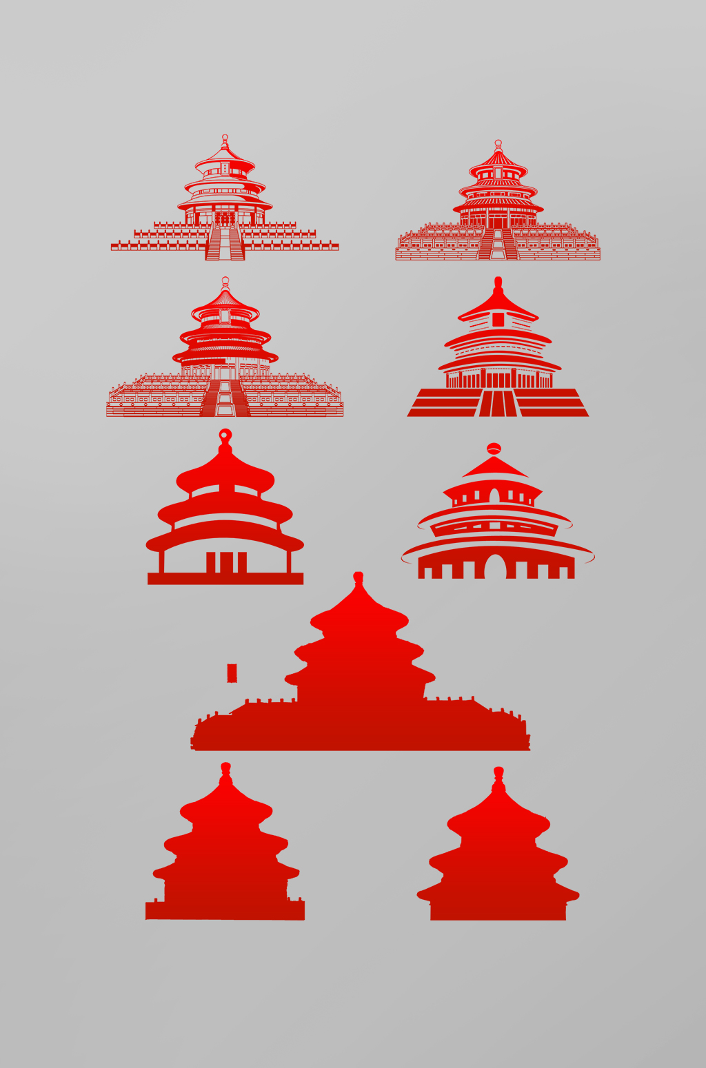 天坛矢量素材_天坛矢量模板_天坛矢量设计图片免费下载-众图网