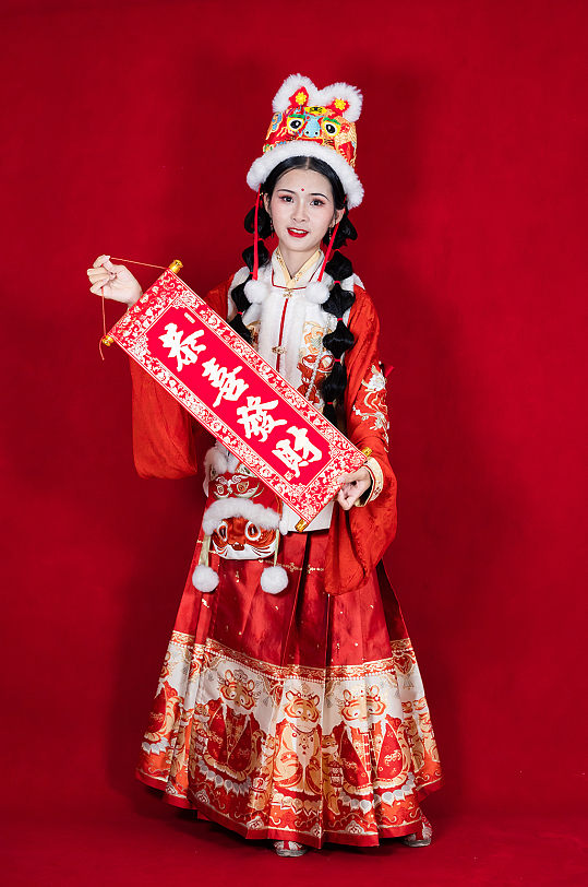 过年拜年对联图片-过年拜年对联设计素材-过年拜年对联模板下载