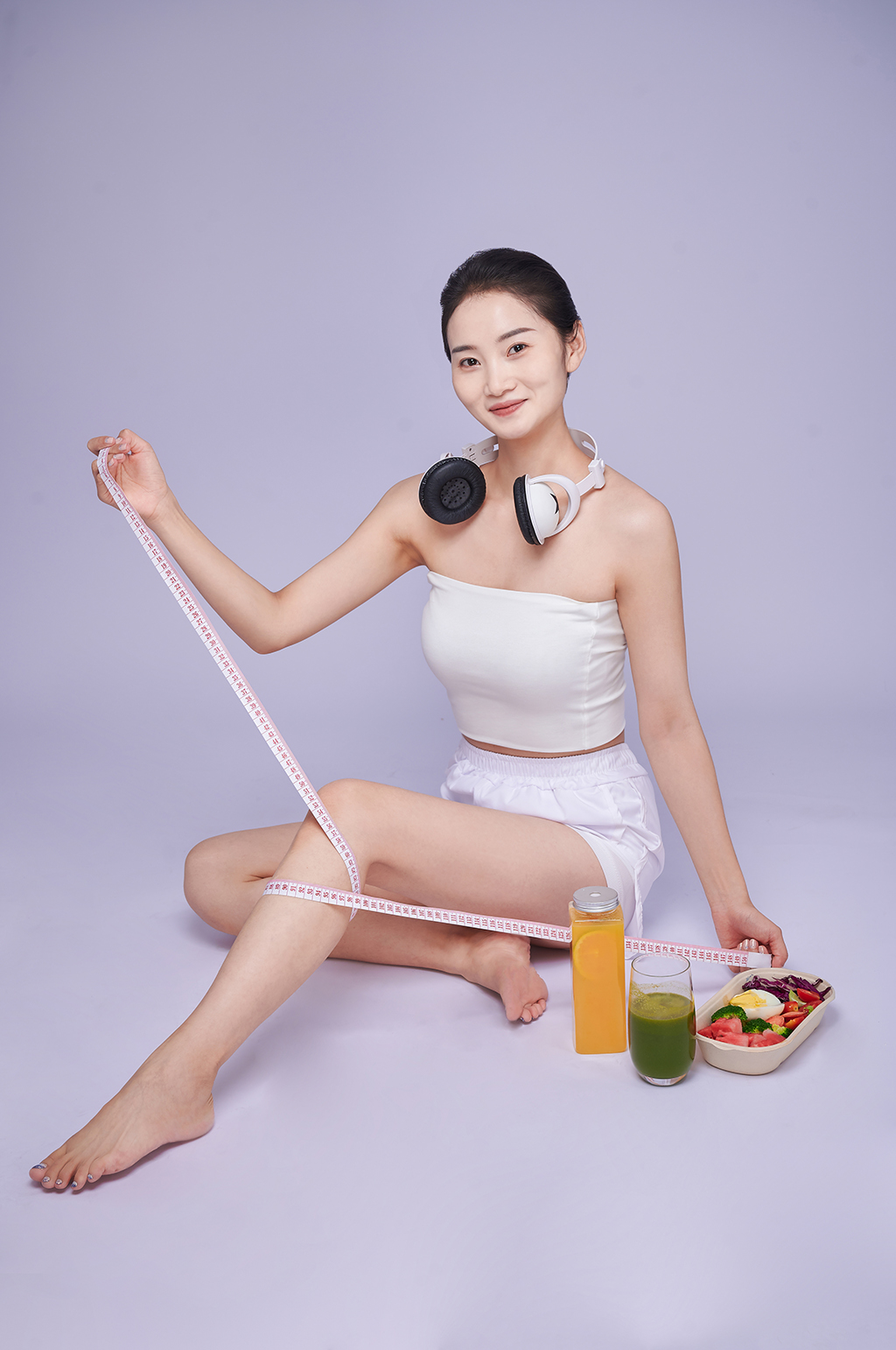运动瘦身健康美体女性减肥人物精修摄影图片素材