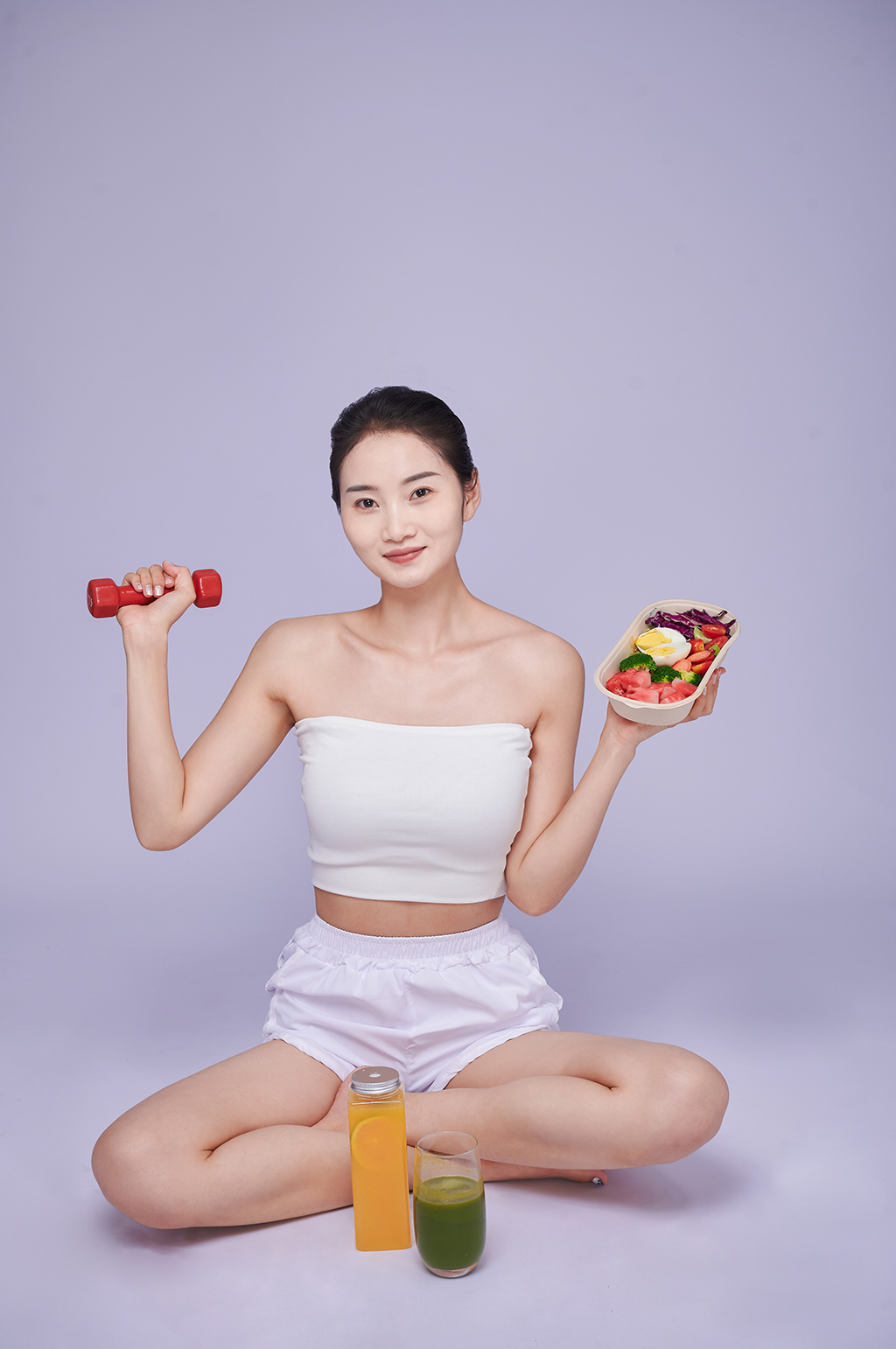 瘦身健康美体女性减肥人物精修摄影图片素材