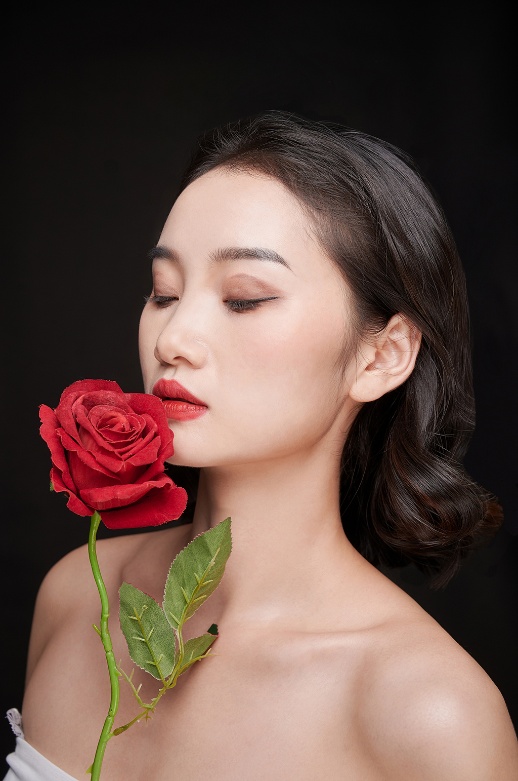 美容美肤美妆精致彩妆美女人物精修摄影图片素材