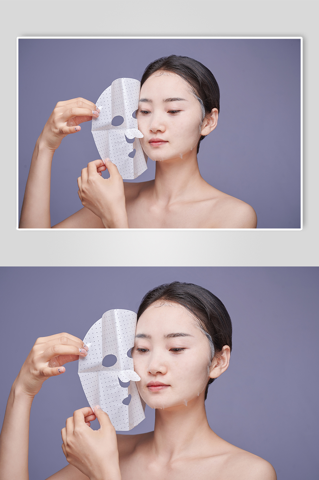女性女人护肤美容美妆面膜人物摄影图片素材