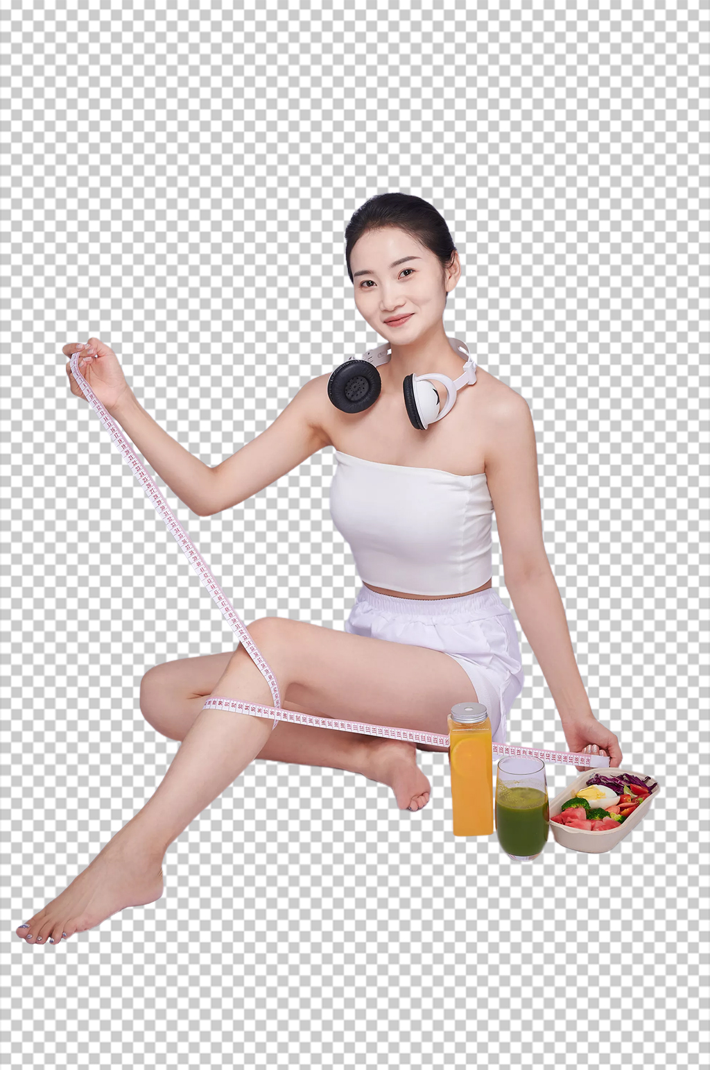 瘦身健康美体减肥美女人物PNG摄影图片素材