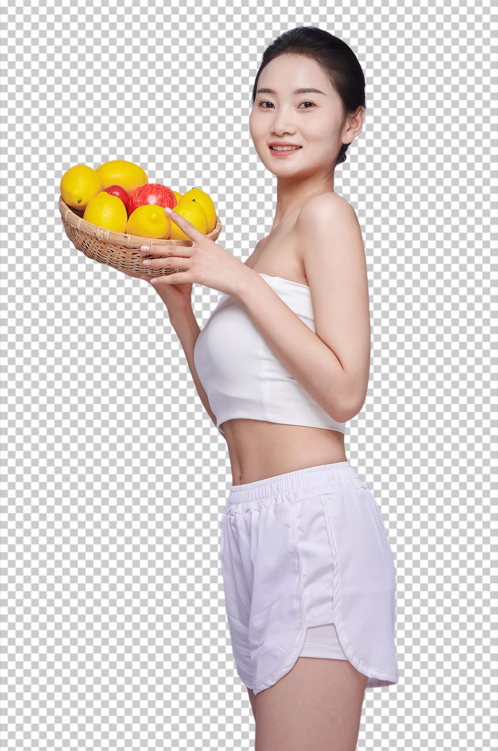 水果健康美体女性瘦身减肥人物PNG摄影图片素材