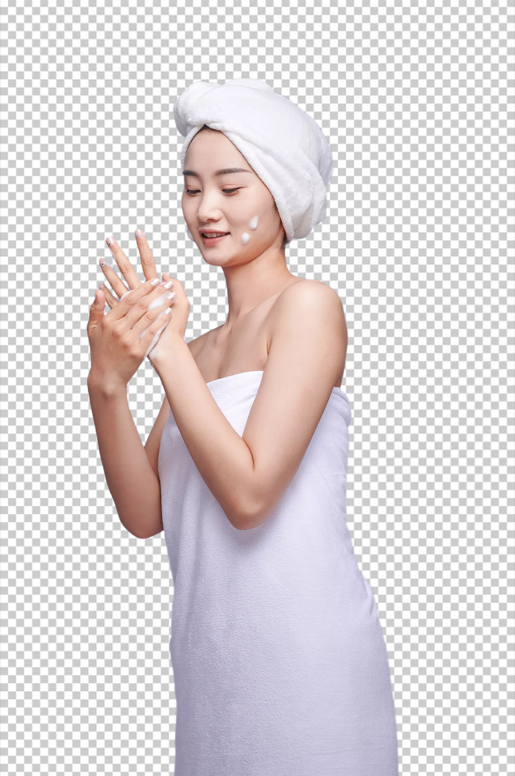美容美肤美妆护理美女人物PNG摄影图片素材