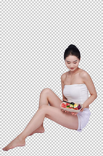 瘦身健康美体饮食美女人物PNG摄影图片