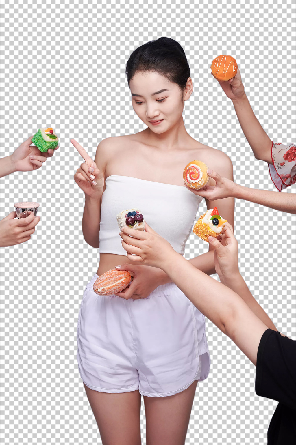 健康瘦身美体女性减肥人物PNG免抠摄影图元素素材